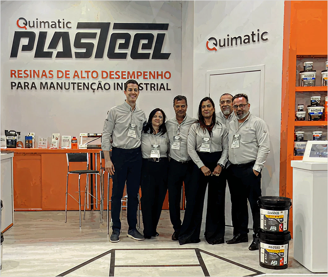 Equipe Quimatic em feira do setor