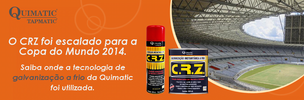 Tecnologia em Galvanização a Frio da Quimatic Tapmatic foi utilizada na reforma dos estádios para a Copa do Mundo de 2014.