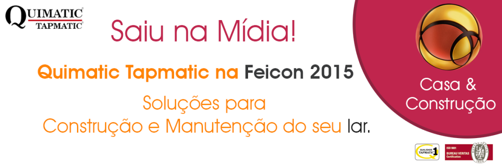 Site UOL divulga a participação da Quimatic Tapmatic na Feira Feicon 2015
