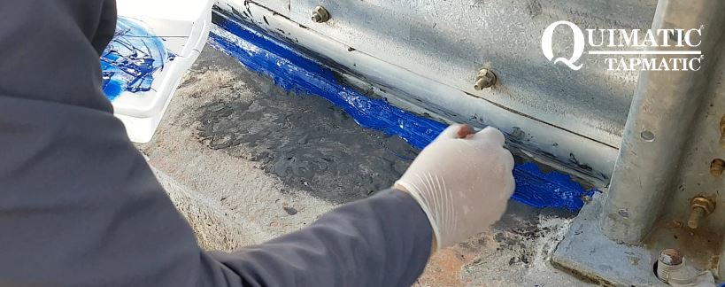 Impermeabilização com Plasteel Cerâmico Pintável Azul 3:1