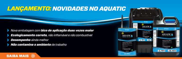 Fluido de corte à base de água Aquatic em nova fórmula e com nova embalagem