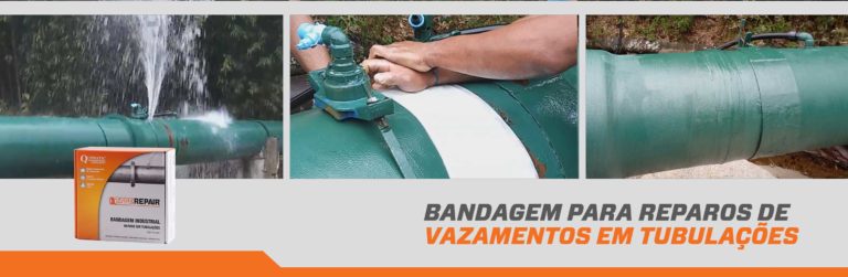 Reparo de tubulações com vazamento em concessionária de água