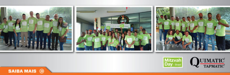 Voluntários da Quimatic Tapmatic participam do Mitzvah Day Brasil com ação solidária no asilo Grupo Vida Residência