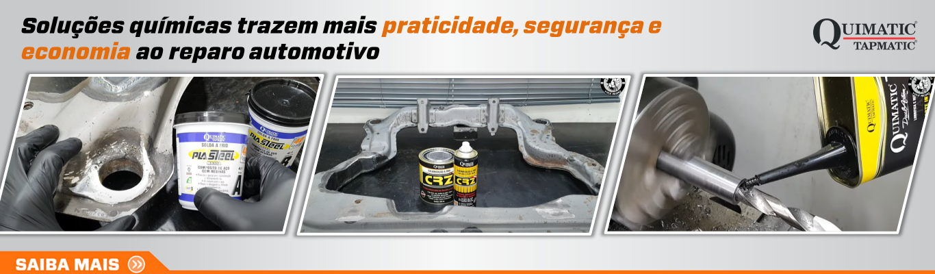 Soluções químicas trazem mais praticidade, segurança e economia ao reparo automotivo
