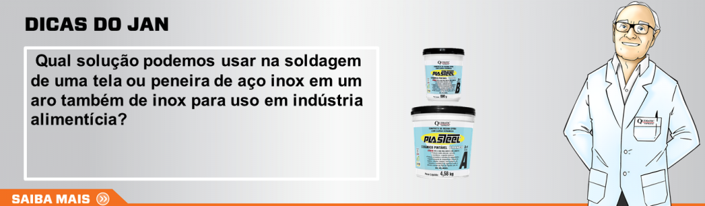 Qual solução usar na soldagem de tela ou peneira de aço inox em aro de inox para uso em indústria alimentícia?