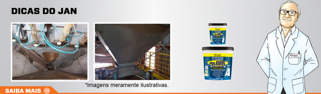 Qual solução utilizar em balança de fluxo que sofre abrasão e corrosão devido ao atrito do fertilizante?