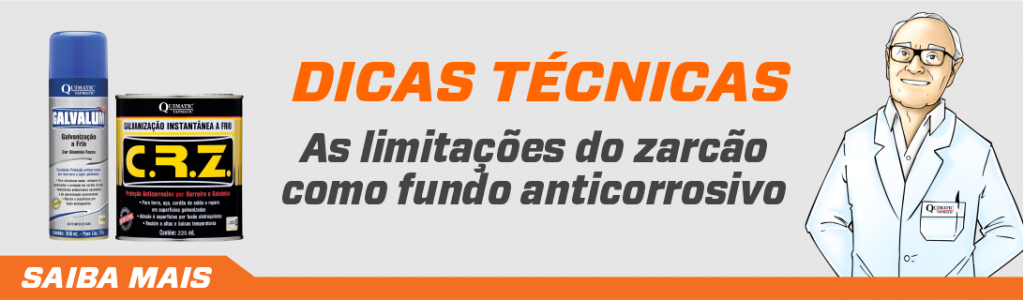 As limitações do zarcão como fundo anticorrosivo