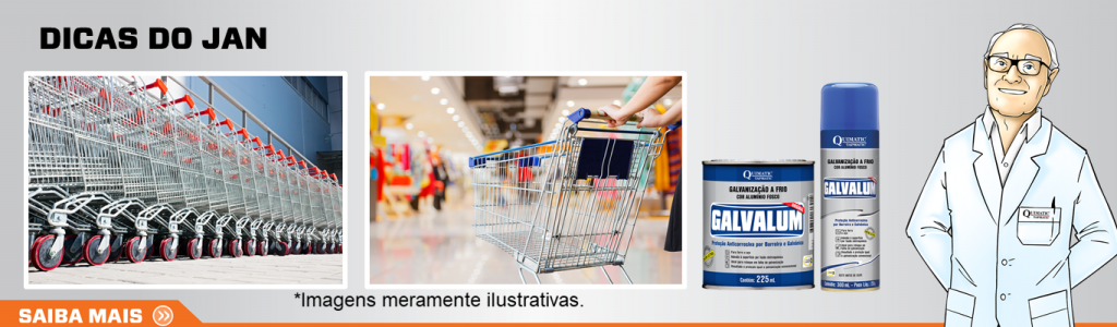 Como proteger carrinhos de compras da corrosão