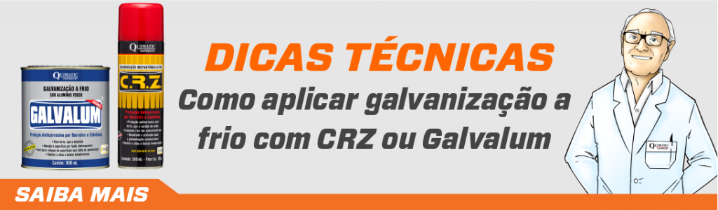 Como aplicar Galvanização a frio com CRZ ou Galvalum