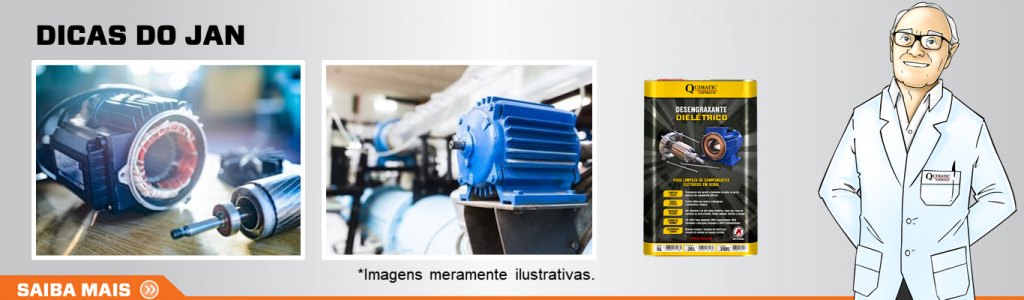 Como aplicar desengraxante dielétrico em geradores e motores elétricos?