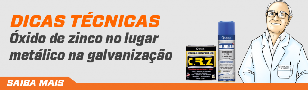 Óxido de zinco no lugar do zinco metálico na galvanização