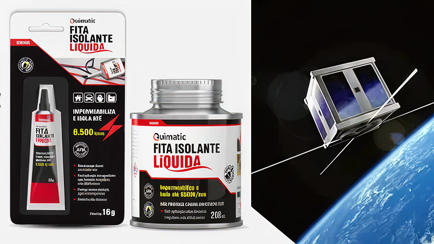 Fita isolante líquida Quimatic conquistando o espaço com nanossatélites
