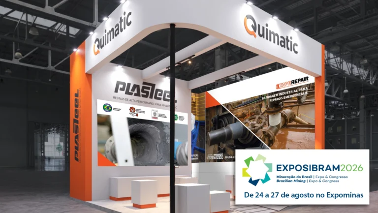 Quimatic lança resina para reparos em ambientes extremos de mineração na Exposibram 2026